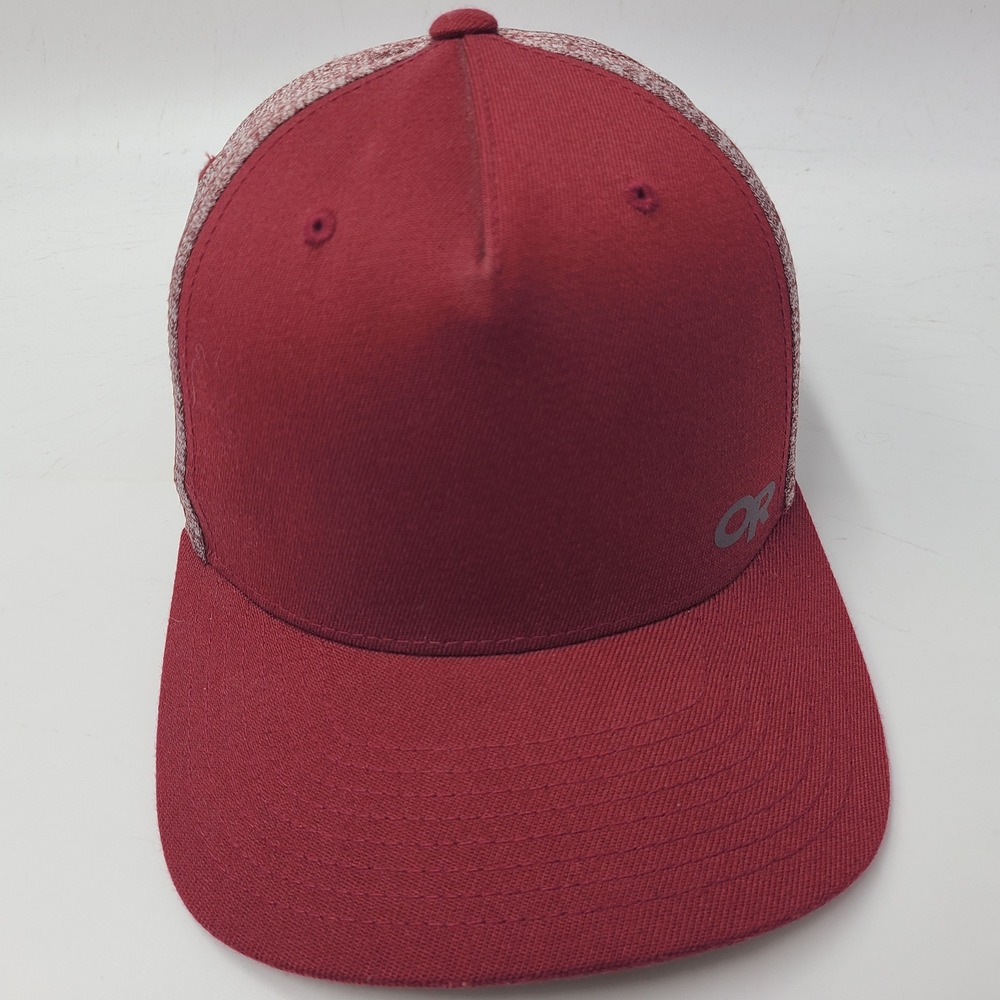 Outdoor Research Hat Adjustable Red Heathered Performance Logo Outdoors Hike Men